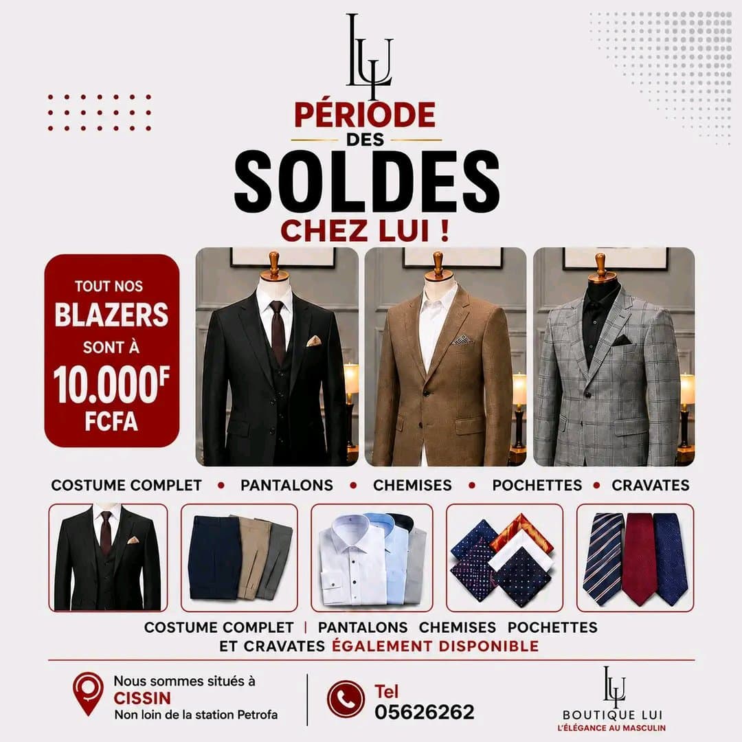PERIODE DES SOLDES CHEZ LUI