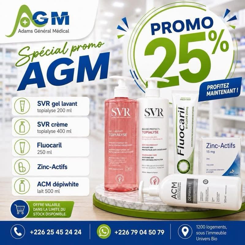 🔥 NOUVELLE PROMO - 25% DE RÉDUCTION chez Adams Général Médical ! 🔥
