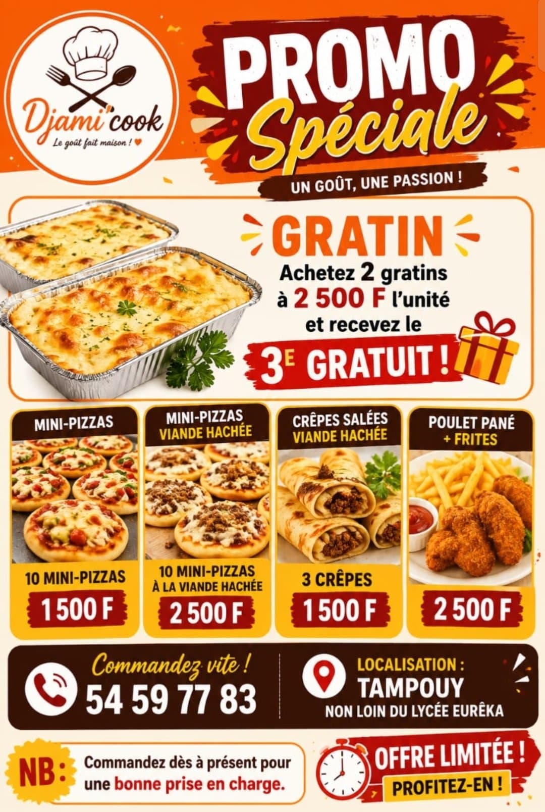 PROMO SPÉCIALE Djami'Cook – Un goût, une passion !
