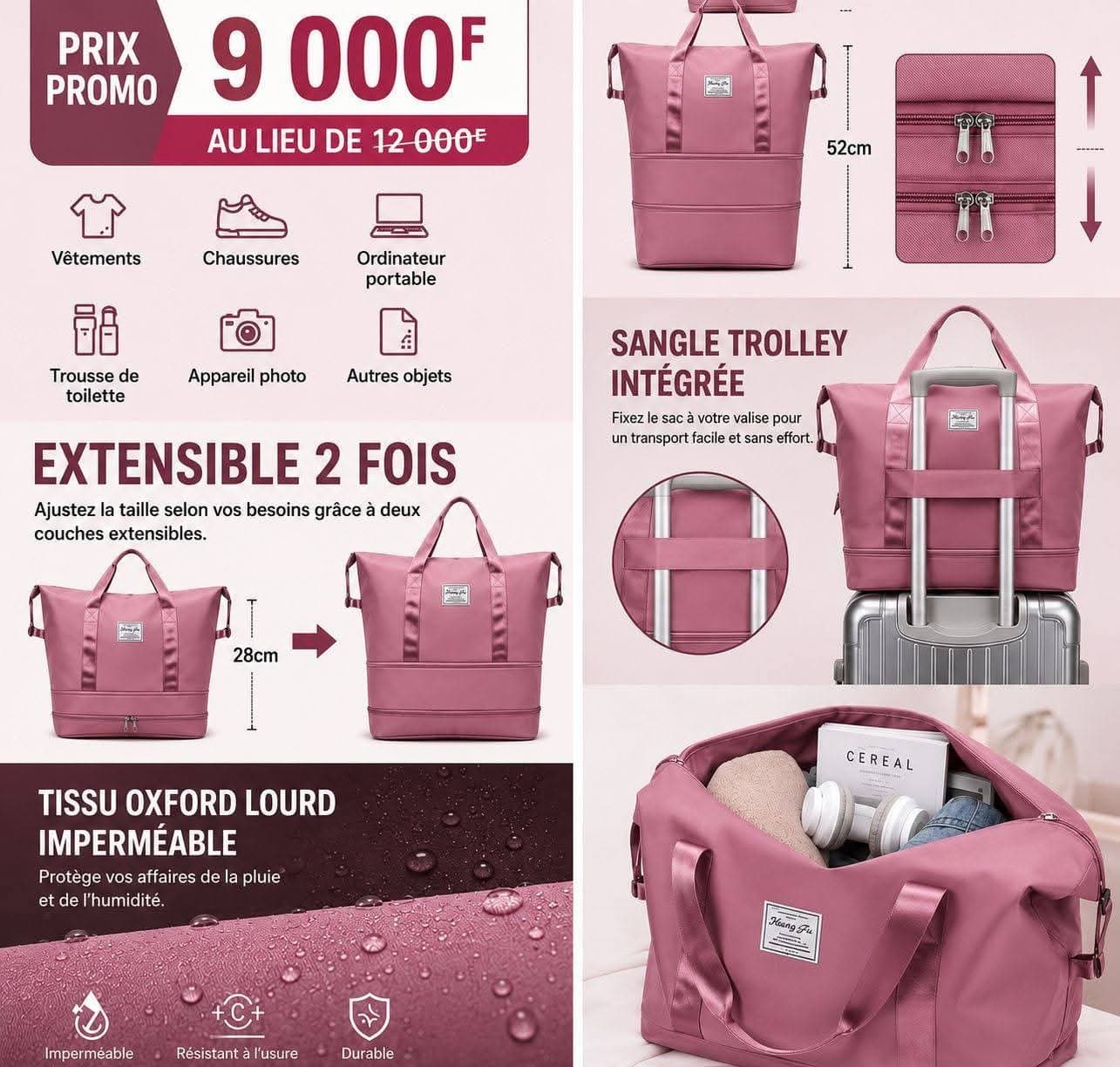 🎒 Le sac de voyage qui s'adapte à votre vie !