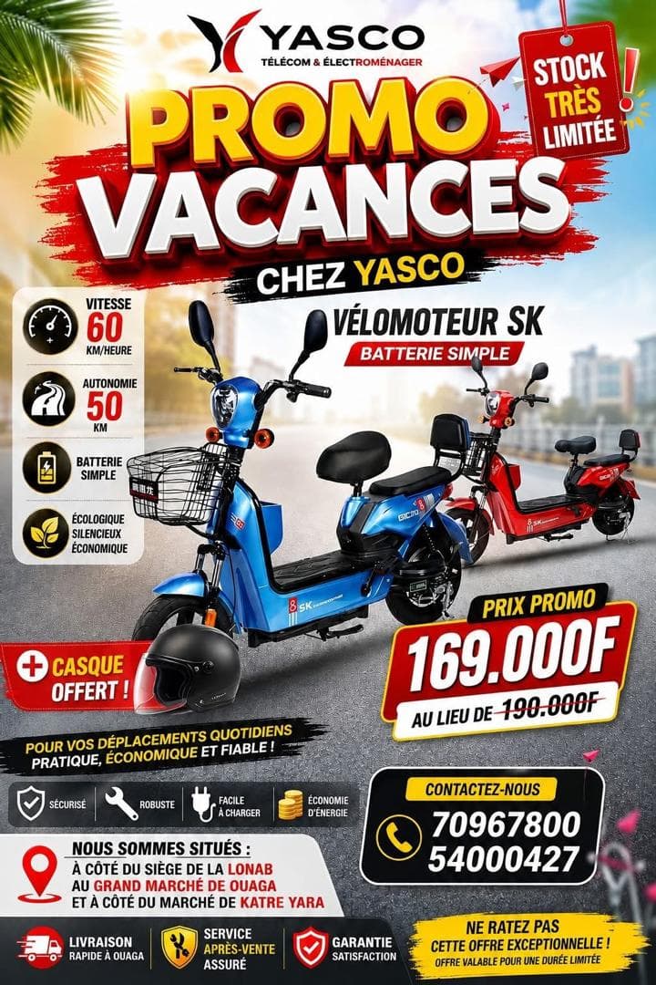 OFFRE SPÉCIALE : VÉLOMOTEUR SK