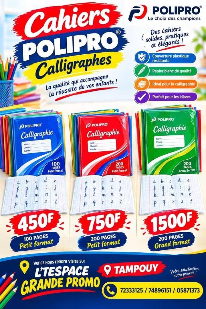 📚✨ GRANDE PROMO SUR LES CAHIERS CALLIGRAPHES POLIPRO ! ✨📚