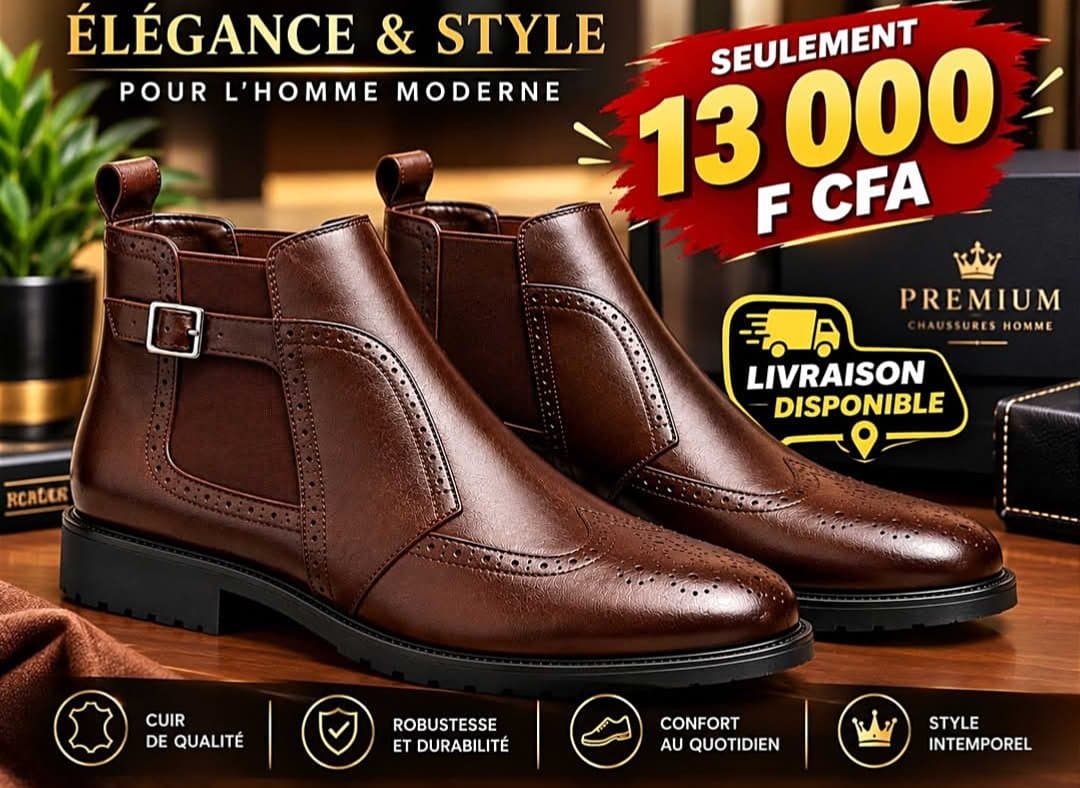 Grand promo rentrée scolaire 
‎👞 CHAUSSURES À PARTIR DE 13000 F rCFA ! 👞