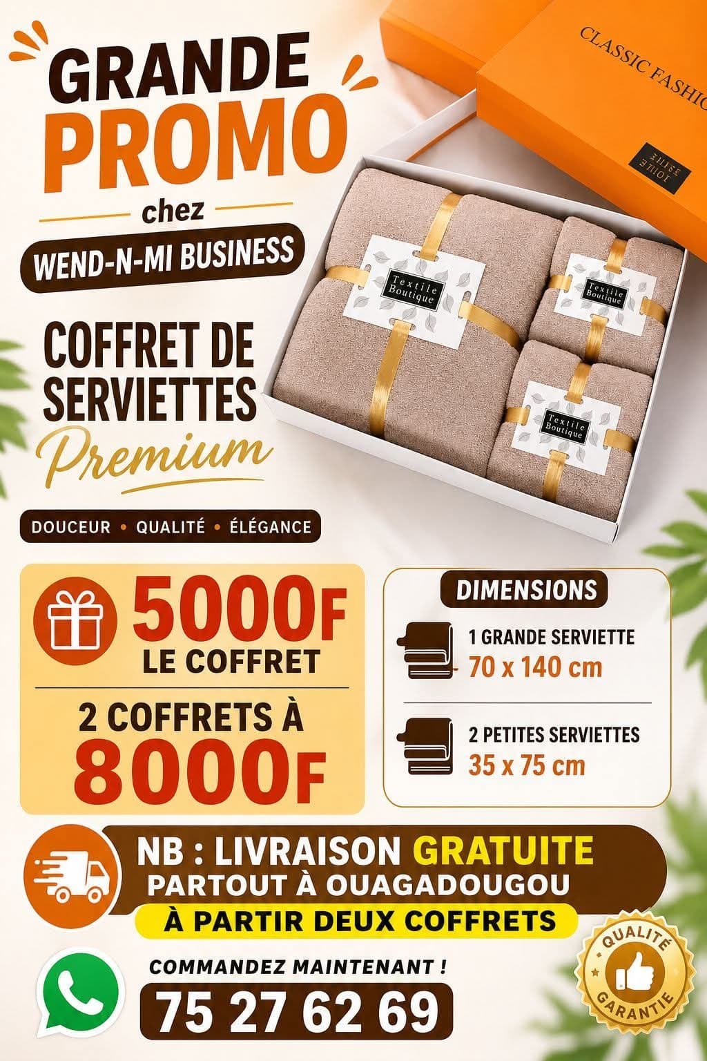 🎉 GRANDE PROMO chez Wend-n-mi Business ! 🎉
