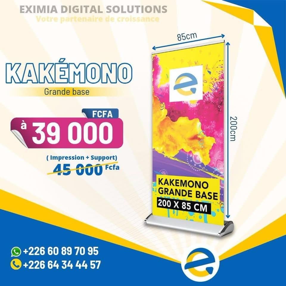 🔥 Offre spéciale Kakémono Grande Base 200 x 85 cm