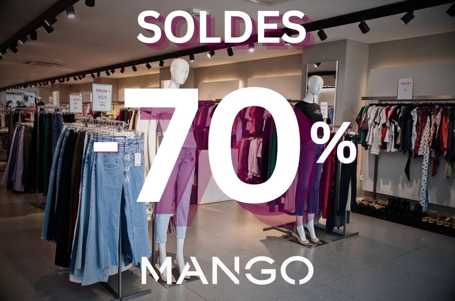 Les soldes MANGO sont là, avec jusqu’à -70 % de réduction.